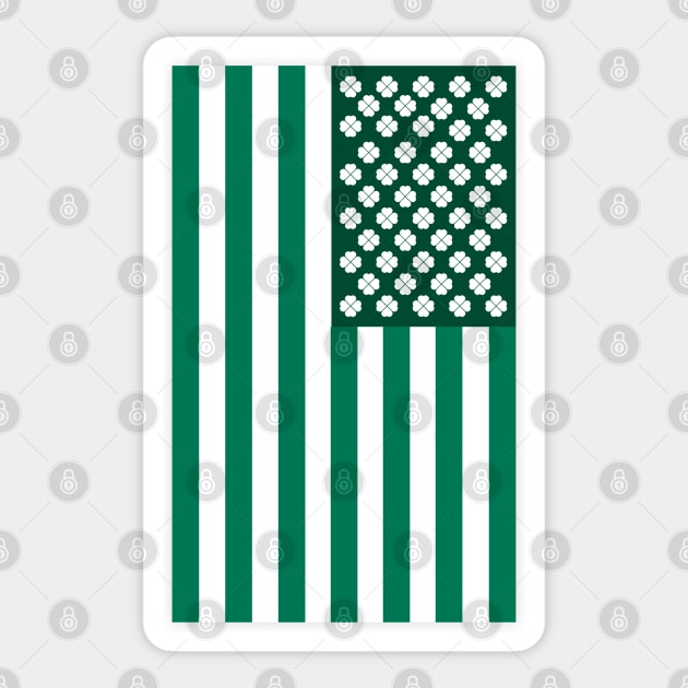 American Flag Saint Patrick's Day Sticker by smartrocket